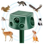 360° Solar Power Ultrasonic Animal Repeller for Dog Bird Mouse Cat Rechargeable